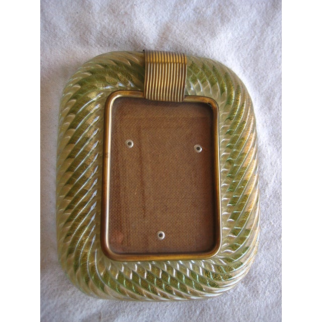 Glass 1960s Murano Barovier & Toso Picture Frame For Sale - Image 7 of 7