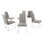 Modern Chrome Sled-Leg Base Dining Chairs - Set of 6 For Sale
