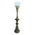 Mid 20th Century Hollywood Regency Art Deco Rembrandt Brass Torchiere Lamp For Sale