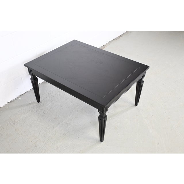 Baker Furniture French Regency Ebonized Walnut End Table For Sale - Image 11 of 11
