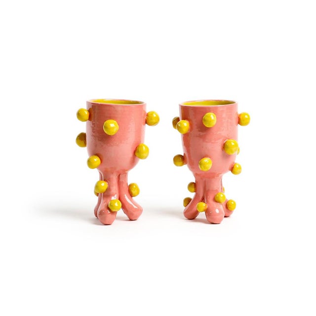 A ceramic drinking vessel created by British Artist Hannah Simpson using a combination of throwing and handbuilding...