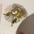 Gold 1960s Mid Century Modern Atomic Gold Metal Flying Geese Sunburst Wall Candle Sconce 1 Piece For Sale - Image 8 of 11