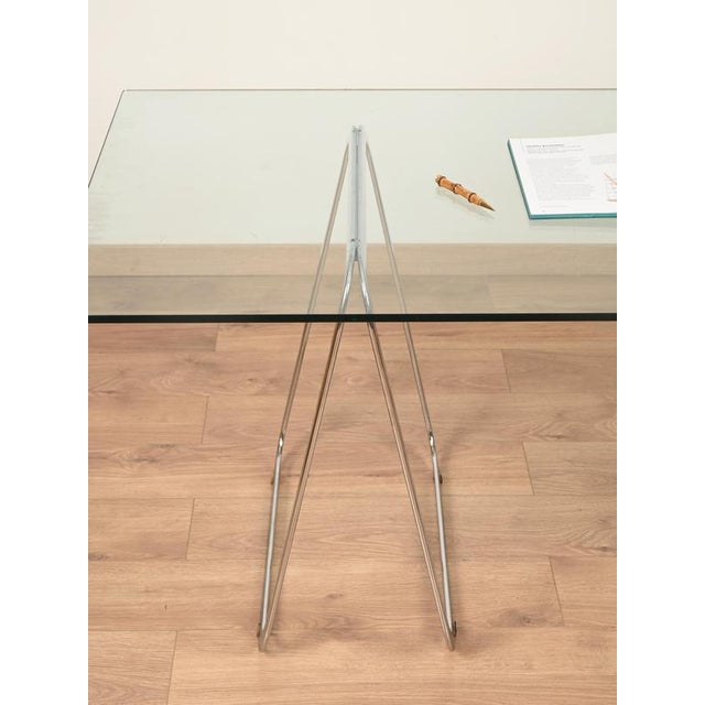 Italian Tubular Chromed Steel Trestles, 1970s, Set of 2 For Sale - Image 13 of 18
