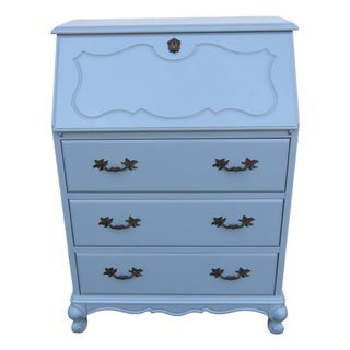 Jasper Cabinet French Painted Gray Secretary Desk 6634 For Sale