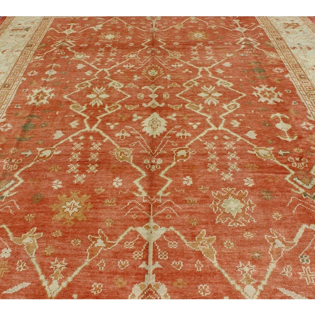 Turkish Oushak Rug With Angora Wool by Keivan Woven Arts 9'10 X 12'10 For Sale In Atlanta - Image 6 of 13
