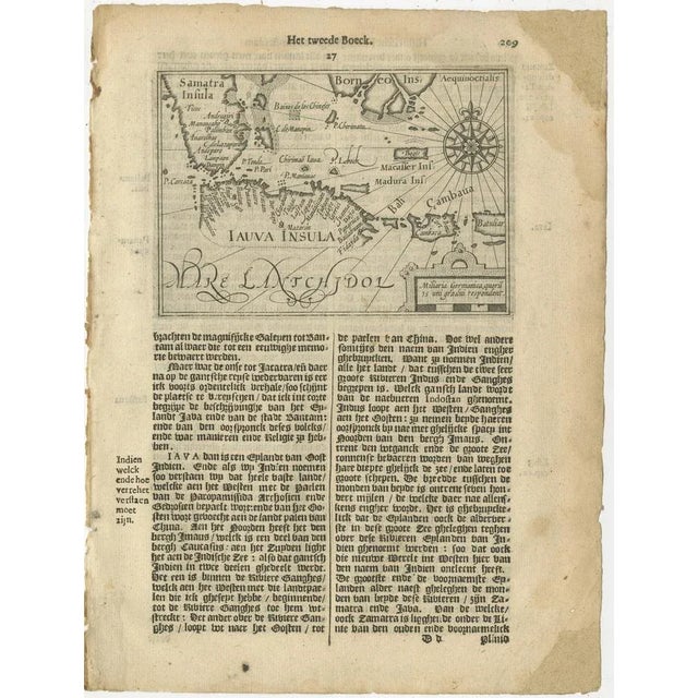 One of the first maps of the Indonesia islands of Java, Bali, Sumbawa etc. in early days of the Dutch Indies. Also showing...