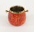 Mid-Century Modern Mid-Century Modern Ice Bucket in Red Goatskin and Brass by Aldo Tura, Italy, 1960s For Sale - Image 3 of 18