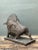 Vintage MCM Textured Plaster Bull Sculpture For Sale - Image 10 of 14