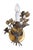 Vintage Florentine Gold Gilt Metal Rose Sconces - a Pair For Sale - Image 9 of 14