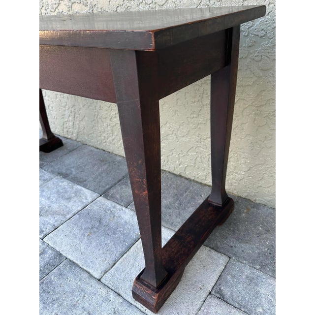 Vintage 20th Century Mahogany Wood Piano Bench With Storage For Sale - Image 4 of 12