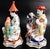Chelsea House Inc VTG Pair of Chelsea House Chinoiserie Figures Meissen Style Monkey Parrot For Sale - Image 4 of 11