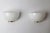 Beautiful set of vintage white Murano wall lights. This set dates from the 80s to 90s. The glass is artfully crafted into...