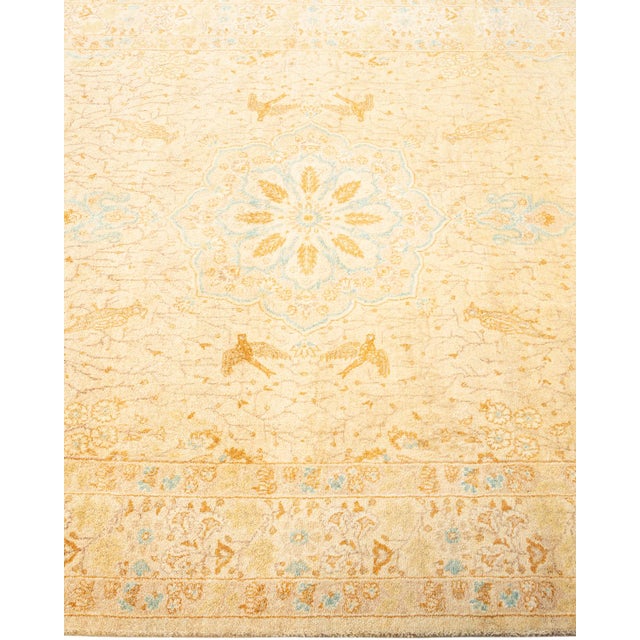 Solo Rugs Mogul, One-of-a-Kind Hand-Knotted Area Rug - Ivory, 4' 2" x 6' 5" For Sale - Image 4 of 8