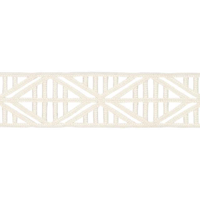 Diamond Lattice is a unique openwork trim that enhances solid and patterned fabrics, adding a stylish geometric touch to...