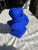 1970s 1970s Yves Klein Blue Painted Bust of Father and Son Reading For Sale - Image 5 of 8