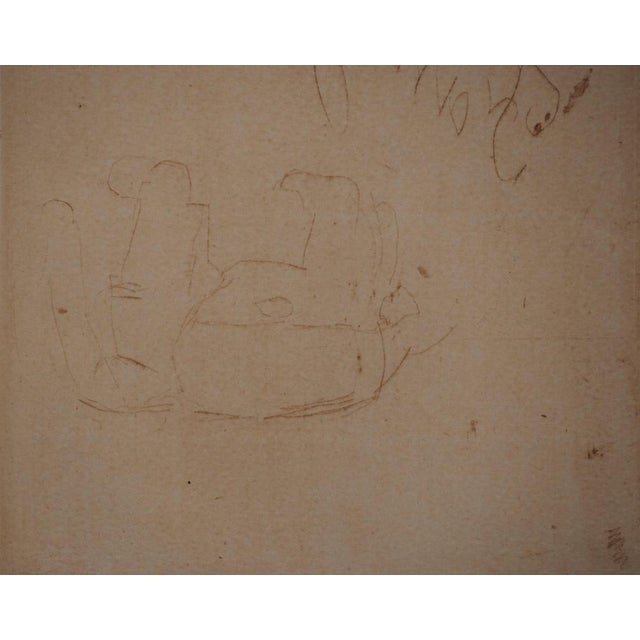 Henri de toulouse-lautrec (1864-1901) the explorer with the elephant, 1898 original engraving printed in sanguine unsigned...