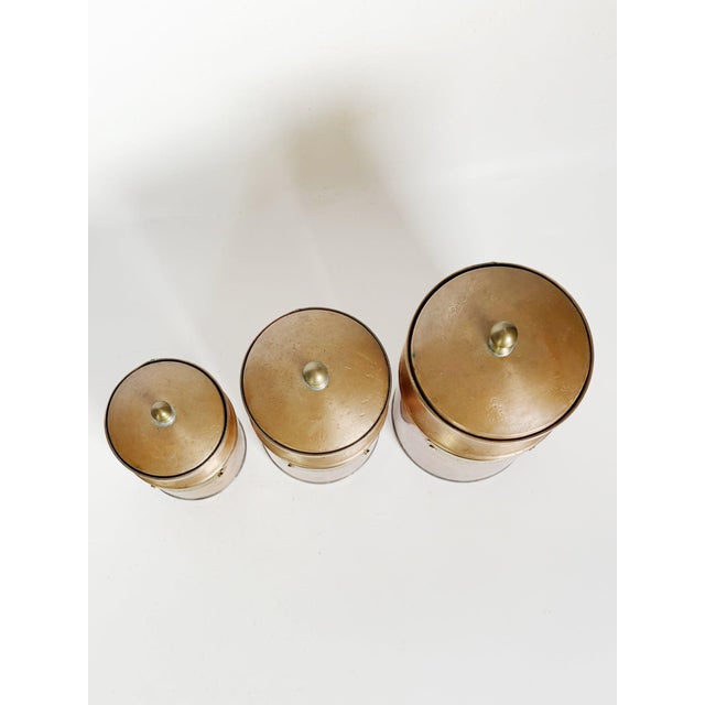 Vintage Copper Pots, France, 1960s, Set of 3 For Sale - Image 6 of 12