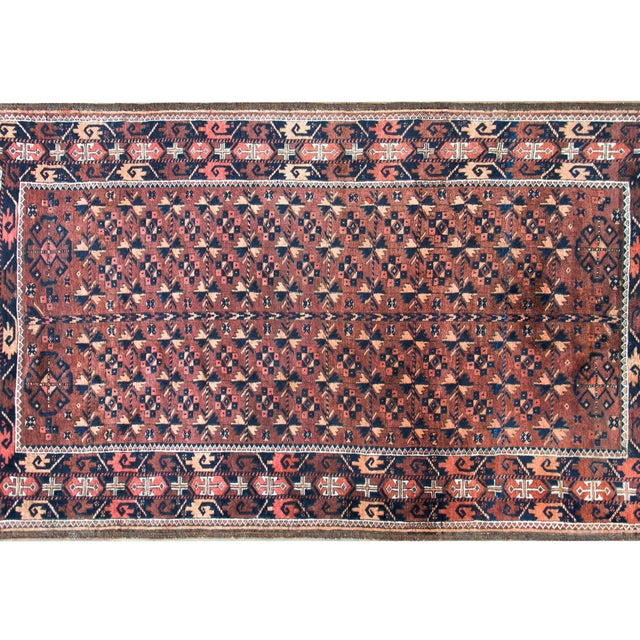 Textile Early 20th Century Persian Baluch Rug For Sale - Image 7 of 14