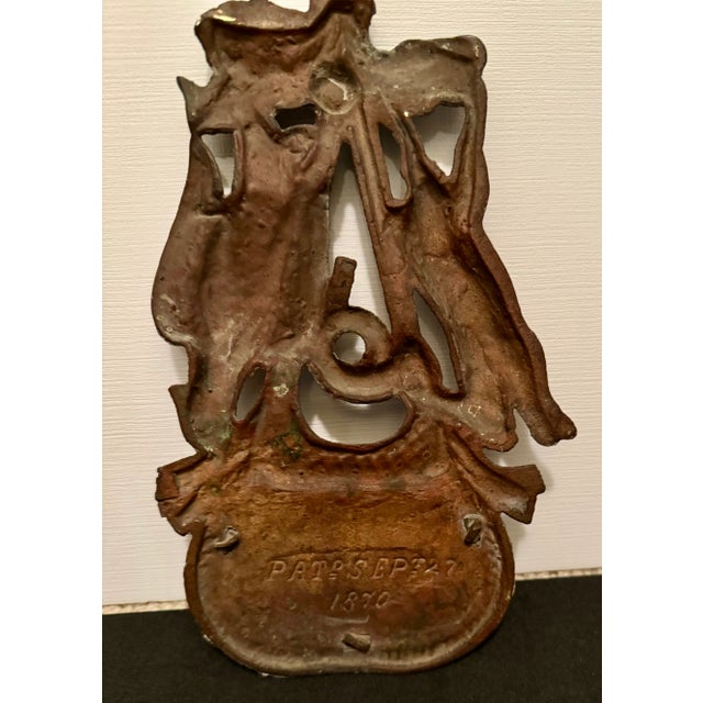 Antique Bronze Hunter’s Match Holder For Sale - Image 4 of 7