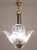 Metal 1970s Murano Chandelier With 3 Leaves Iridescent in Murano Glass For Sale - Image 7 of 12