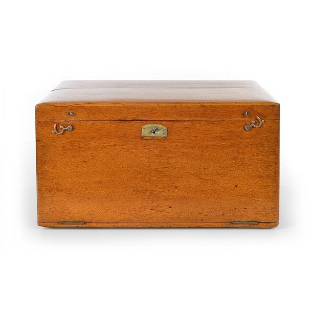 Wooden Marine Chest with Cutlery For Sale - Image 4 of 7