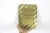 1980s 80’s 5x7 Rectangular Striped Brass Picture Frame With Black Velvet Back, Table Top For Sale - Image 5 of 9
