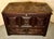Large Carved Oak Mule Chest in Green For Sale - Image 6 of 14