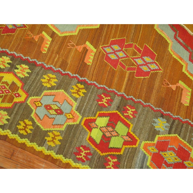 Bold Geometric Turkish Kilim For Sale In New York - Image 6 of 6