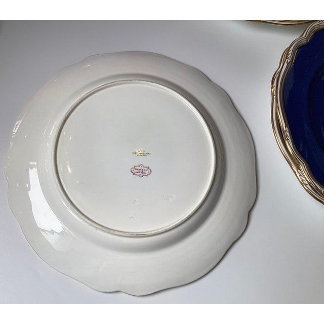 Ceramic Antique English Hand Painted Service Plates Set of Eight 19th Century - Set of 8 For Sale - Image 7 of 11