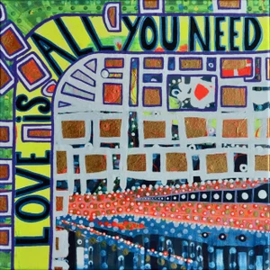 Walshe All You Need Is Love II, Contemporary Pop Art Painting 2010