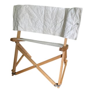 1970s Praia Folding Canvas Chair Attributed to Pier Giacomo Castiglioni for Gavina Italy For Sale