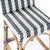 Serienna 24.5 in. Seat Height Rectangular Rattan Low Back Counter Stool, White/Navy Stripe/ Natural Rattan Frame For Sale - Image 11 of 11