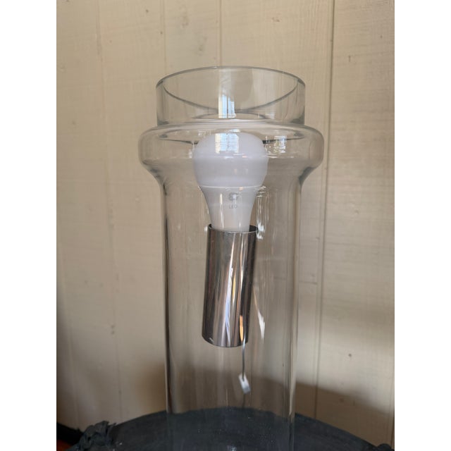 1970s Paul Mayen for Habitat Table Lamp With Large Metal Triangular Shade For Sale In New York - Image 6 of 6