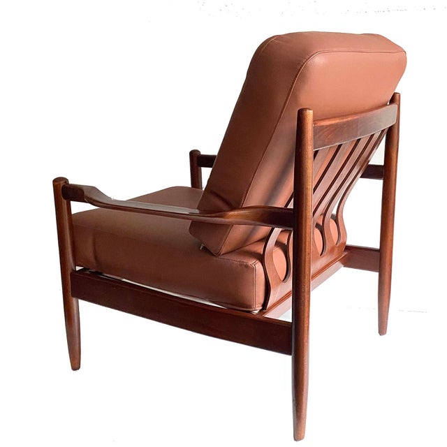 Wood Danish Lounge Chairs in Teak and Leather from Magnus Olesen, Set of 2 For Sale - Image 7 of 18