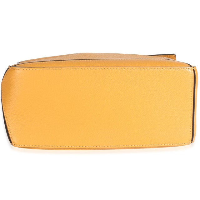 2020s Yellow Grained Calfskin Small Puzzle Bag For Sale - Image 5 of 9