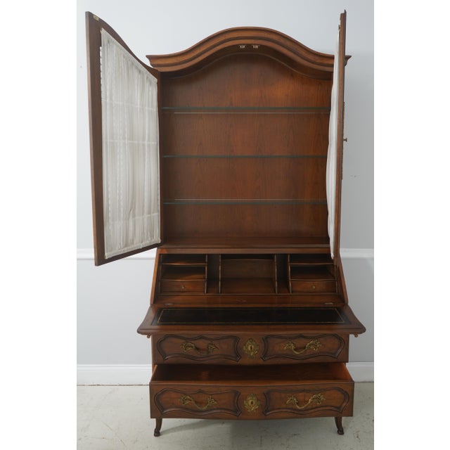 French Country Bodart Country French Secretary Desk Bookcase Top For Sale - Image 3 of 17