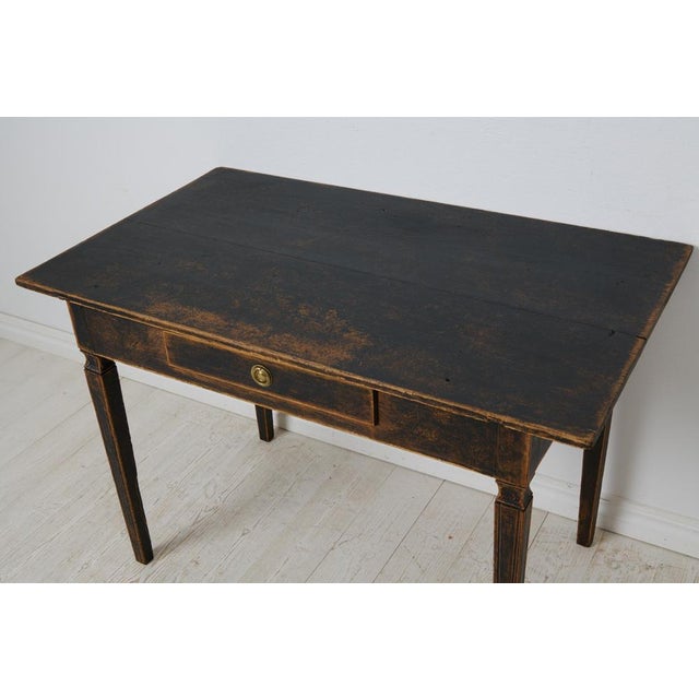 Swedish Gustavian Hand-Made Desk with Functional Drawer For Sale - Image 10 of 11