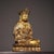 Bronze Gilt Bronze Seated Guanyin Bodhisattva Sculpture, Lotus Throne For Sale - Image 8 of 9