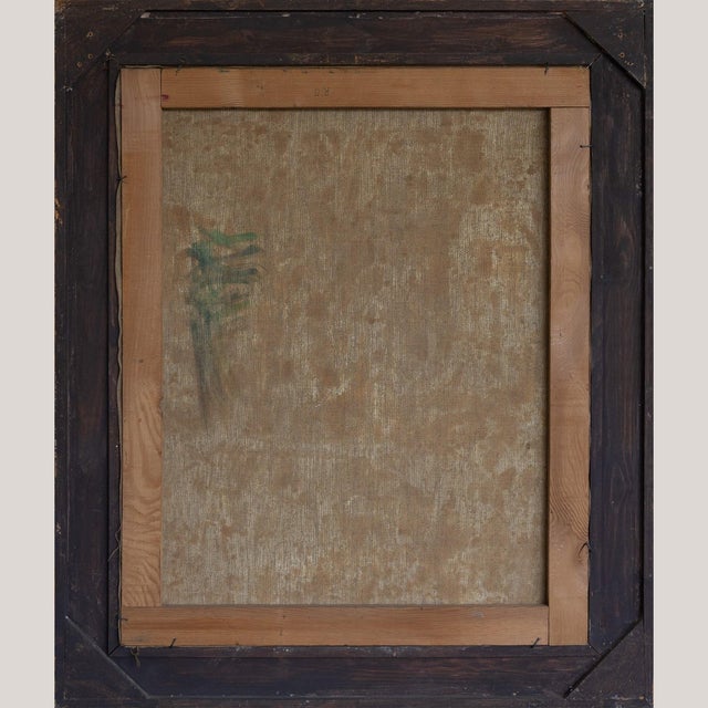 1980s Ramón Moscardó, Mediterranean Village Scene, Original Oil on Canvas, 1980s For Sale - Image 5 of 6