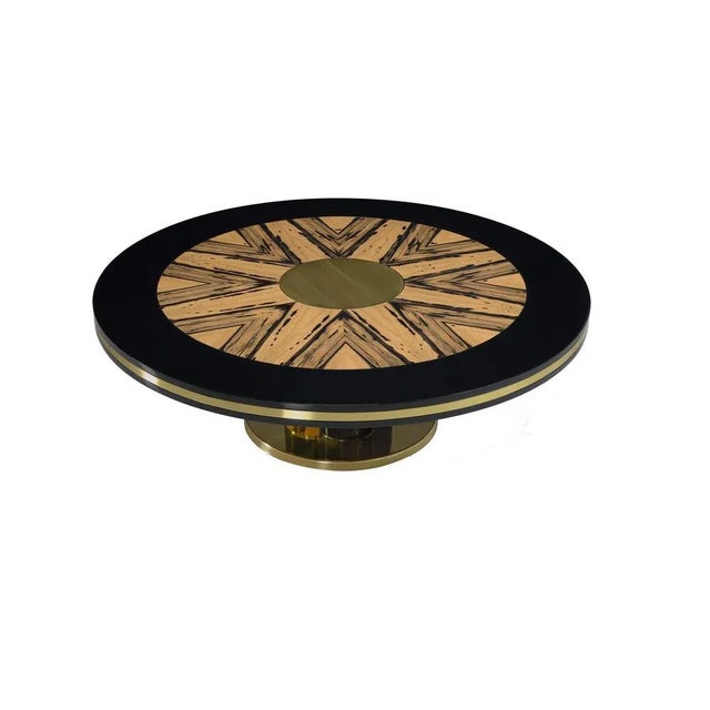 Contemporary Ebony Center Table by Memoir Essence For Sale - Image 3 of 4