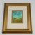 Turquoise Original Contemporary Wildflower Landscape Watercolor Painting Framed Signed 10x13 For Sale - Image 8 of 10