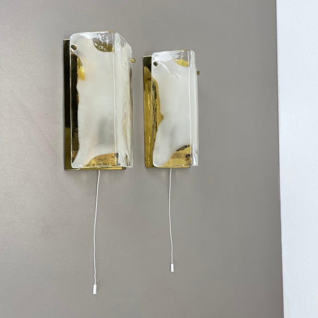 Article: wall light set of 2 producer: kalmar franken kg, austria design: j.t. Kalmar age: 1960s original modernist...