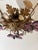 Glass Flush Mount Maison Baguès Crystal Amethyst Flowers Leaves Chandelier 6 Lights For Sale - Image 7 of 9