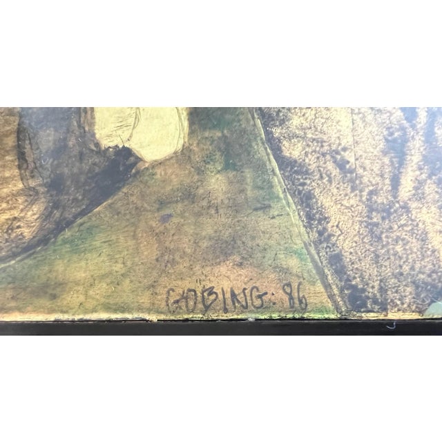 French 1980s “the 2 Boyfriends”, Lacquered Panel Painting Representing a Couple of Young Boys For Sale - Image 3 of 12