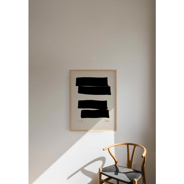 Contemporary Abstract Giclee Print 24"x32", Framed For Sale - Image 4 of 4