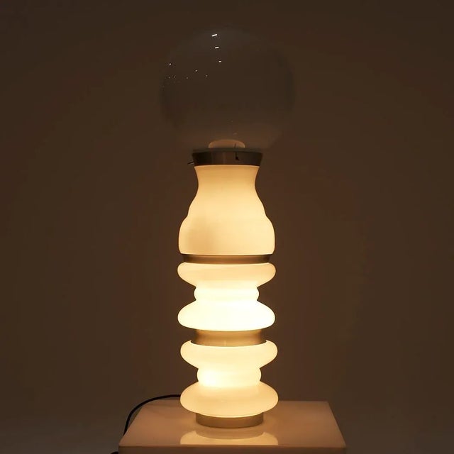 Carlo Nason Mid Century Murano Glass Lamp For Sale - Image 9 of 12