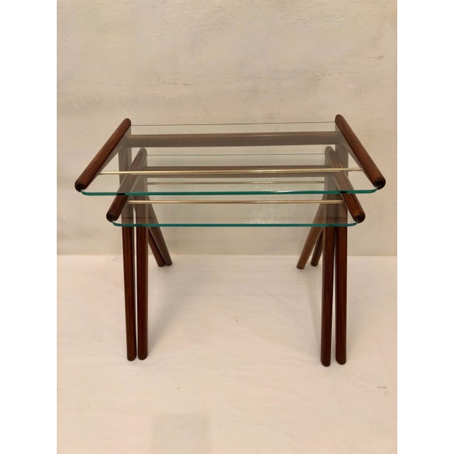 Tan Coffee Tables, 1950s, Set of 2 For Sale - Image 8 of 9