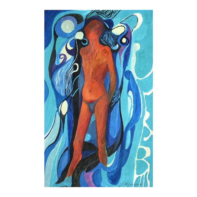 Danilo Bergamo - Figure of Woman - Mixed Media - 1970s For Sale