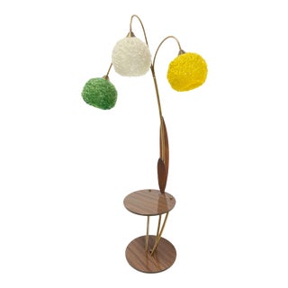 Mid-Century Spun Lucite “Spaghetti” Floor Lamp For Sale