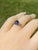 The Mountain Pass: White Gold Diffused Sapphire Bypass Ring For Sale - Image 10 of 10